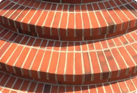 Professional masonry walkway with brick pavers